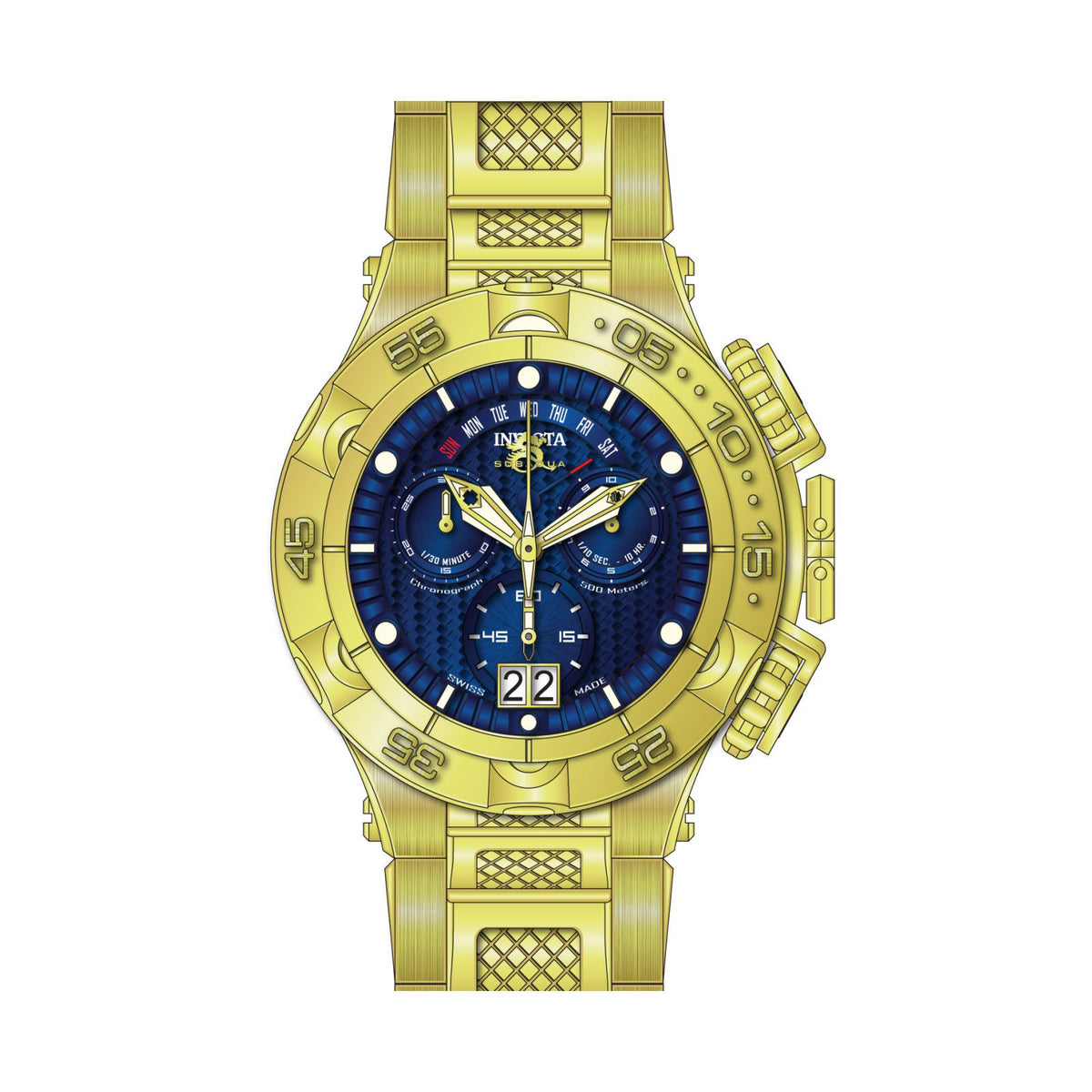 RELOJ  PARA HOMBRE INVICTA SUBAQUA 17626 - ORO