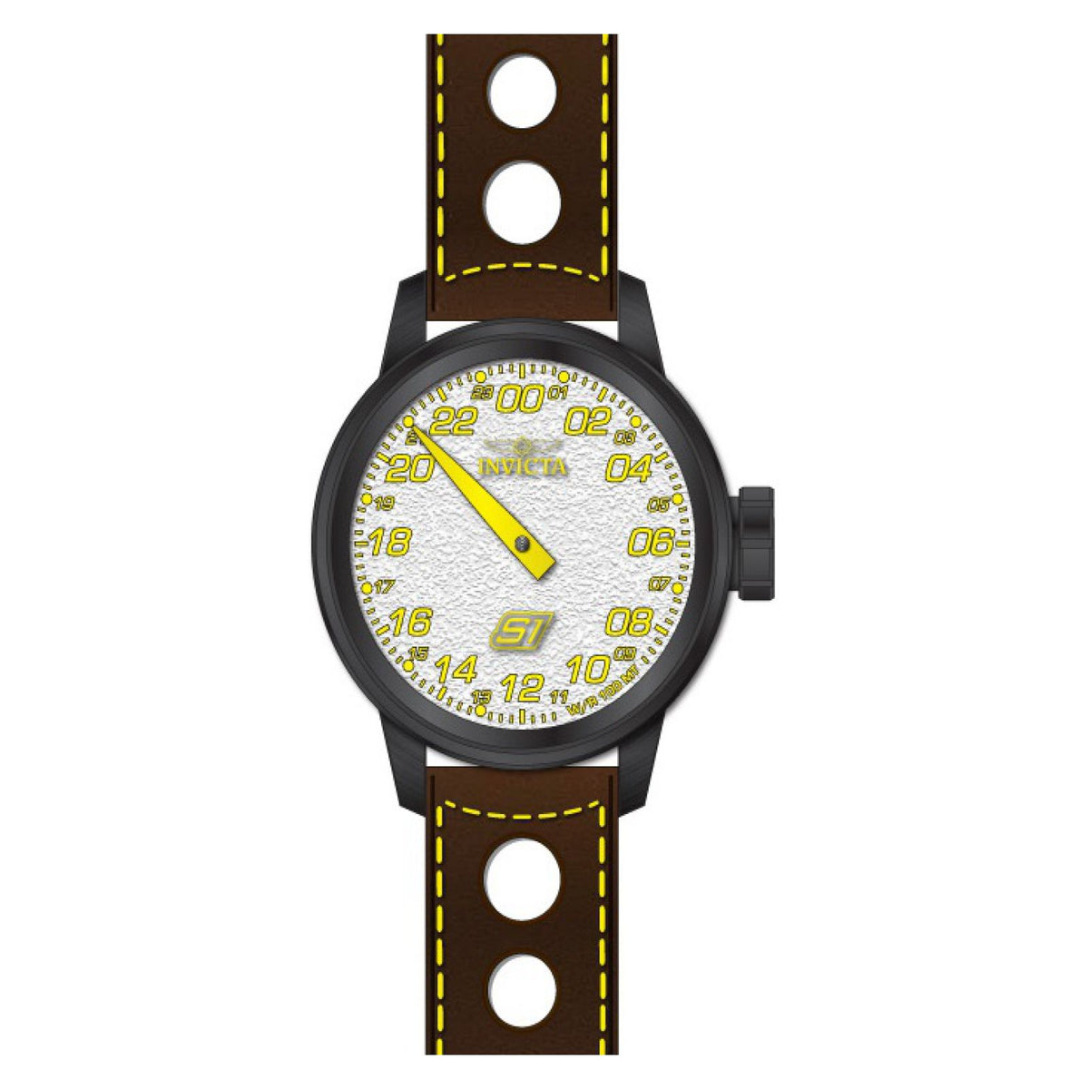 RELOJ CLÁSICO PARA HOMBRE INVICTA S1 RALLY 17704 - MARRÓN, AMARILLO