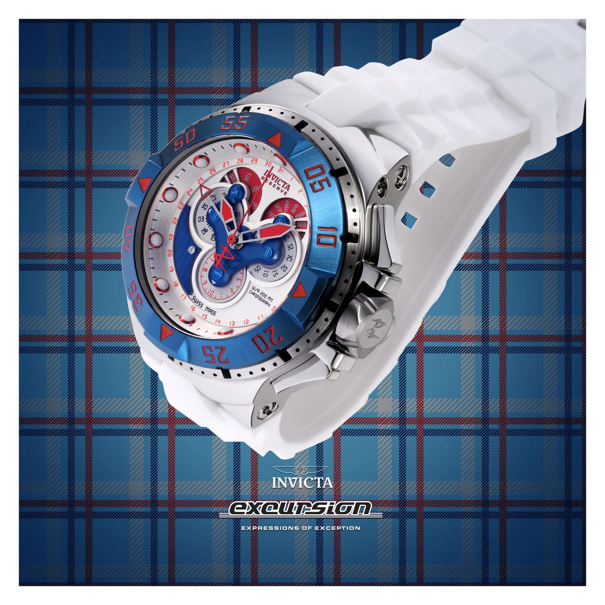 RELOJ DEPORTIVO PARA HOMBRE INVICTA EXCURSION 18562 - BLANCO