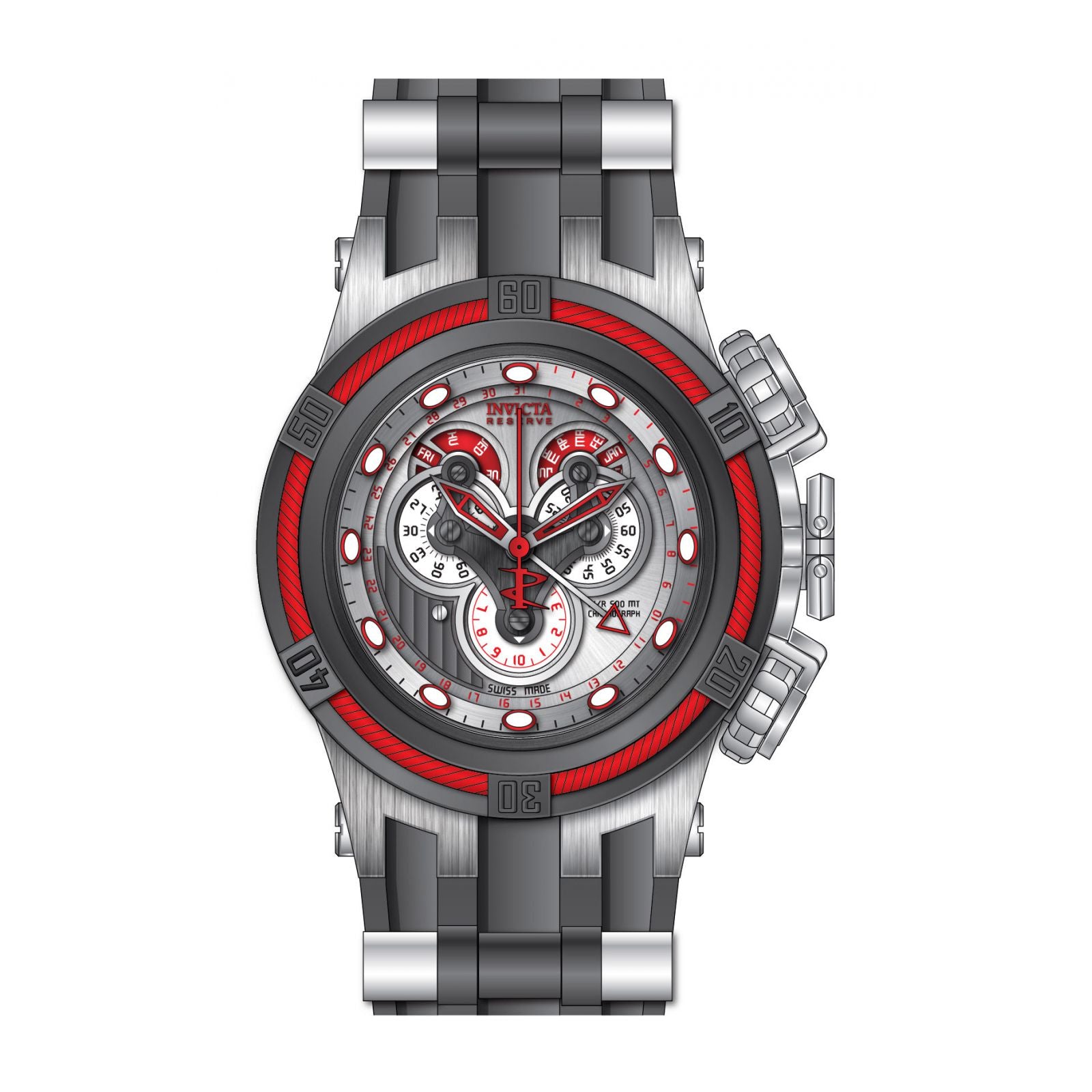 RELOJ  PARA HOMBRE INVICTA BOLT 18595 - GRIS ACERO