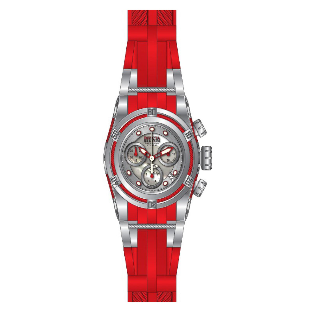 RELOJ  PARA MUJER INVICTA BOLT 18679 - ACERO, ROJO