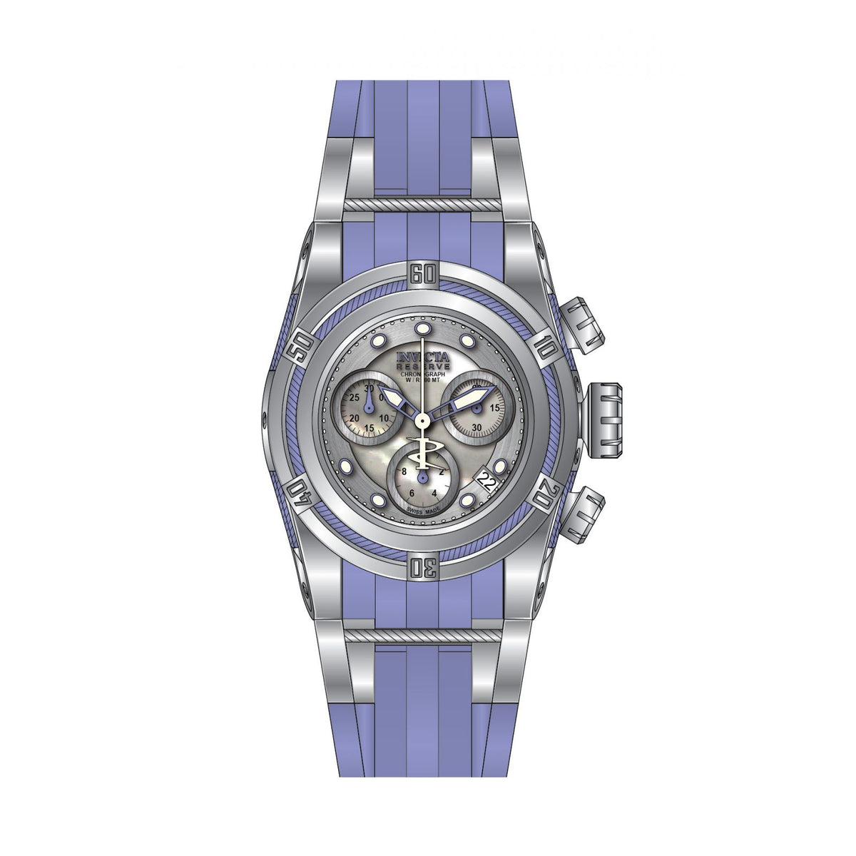 RELOJ  PARA MUJER INVICTA BOLT 18685 - ACERO, PÚRPURA