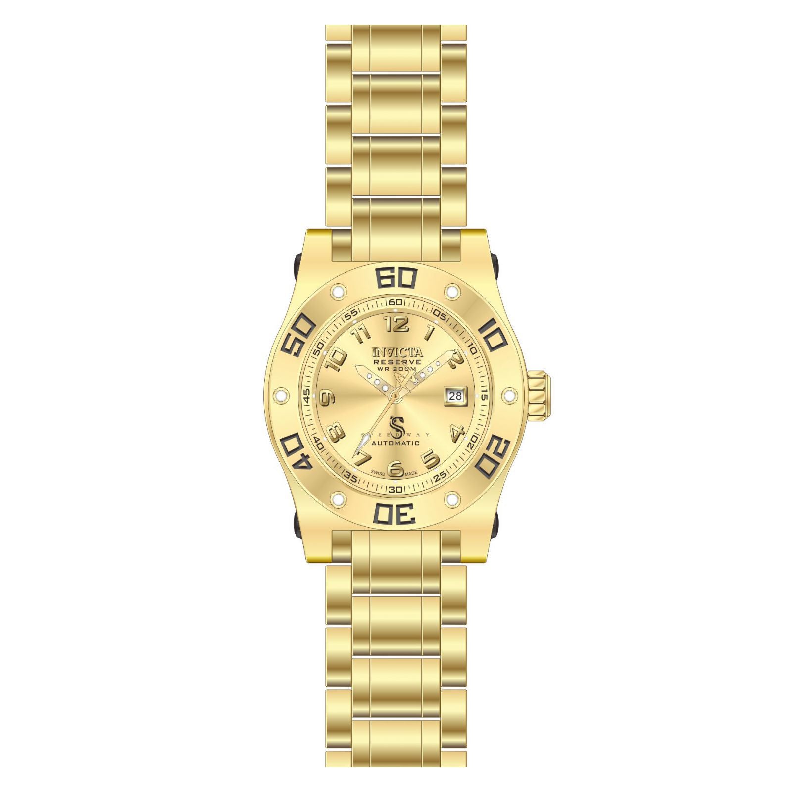 RELOJ  PARA HOMBRE INVICTA SPEEDWAY 18758 - ORO