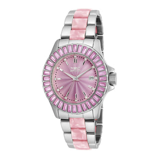 RELOJ  PARA MUJER INVICTA ANGEL 18875 - ROSA, PLATA
