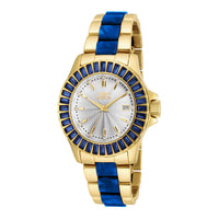 RELOJ  PARA MUJER INVICTA ANGEL 18878 - AZUL, ORO