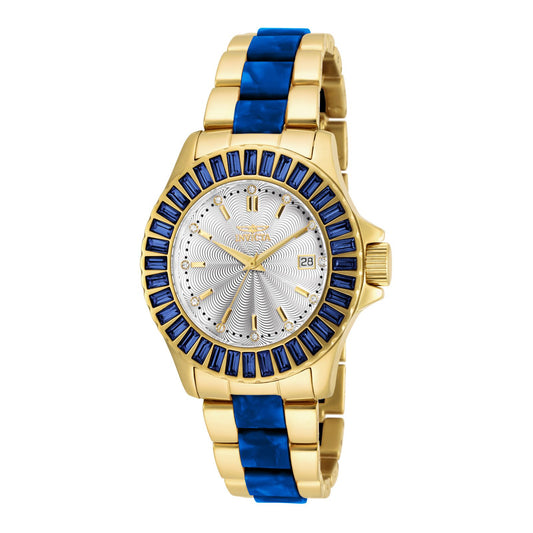 RELOJ  PARA MUJER INVICTA ANGEL 18878 - AZUL, ORO