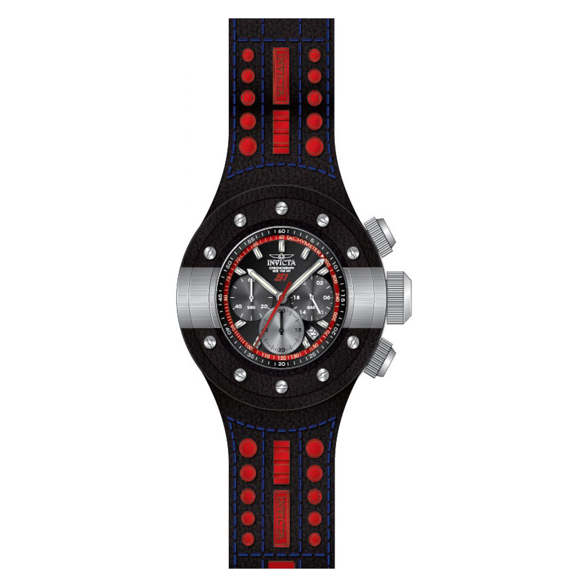 RELOJ  PARA HOMBRE INVICTA S1 RALLY 19174 - NEGRO, ROJO