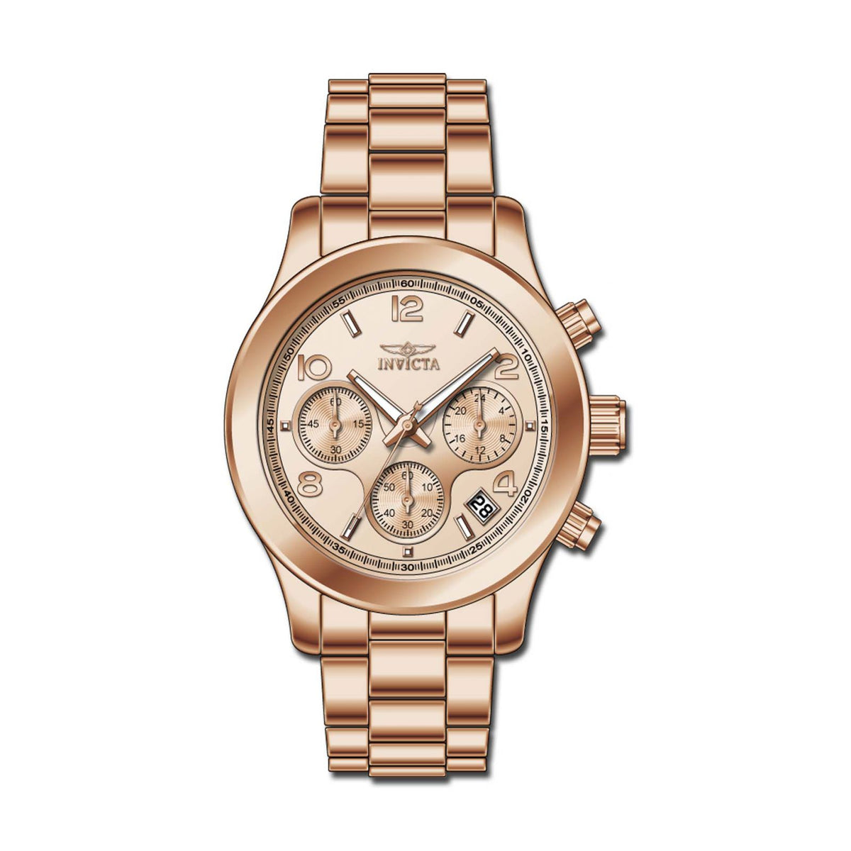 RELOJ  PARA MUJER INVICTA ANGEL 19218 - ROSA   ORO