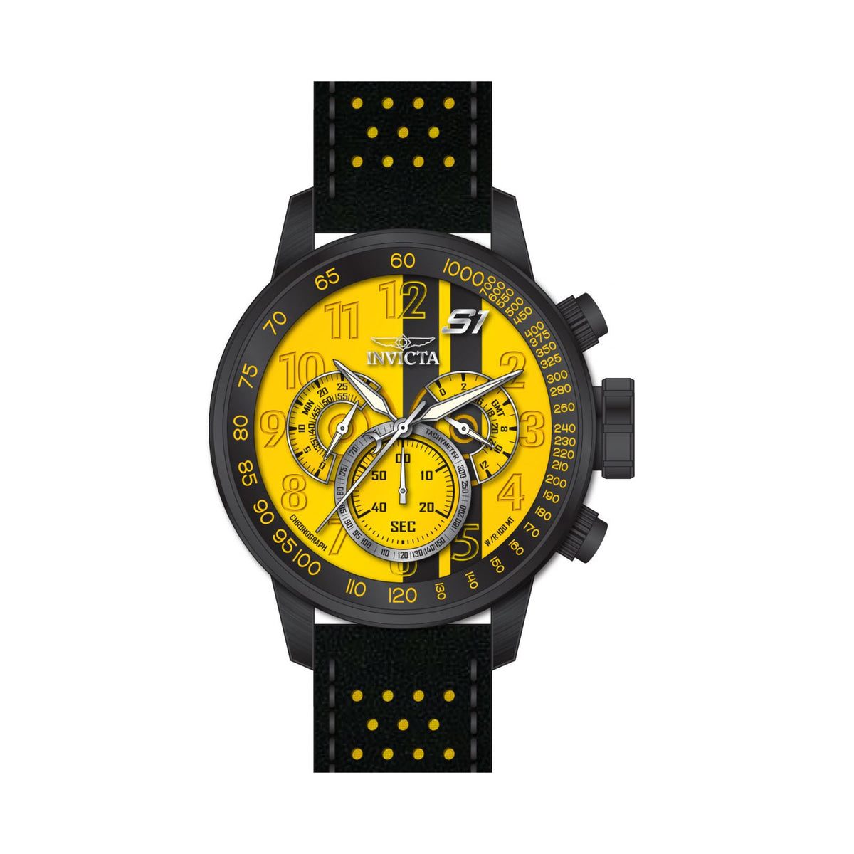 RELOJ CLÁSICO PARA HOMBRE INVICTA S1 RALLY 19292 - AMARILLO NEGRO