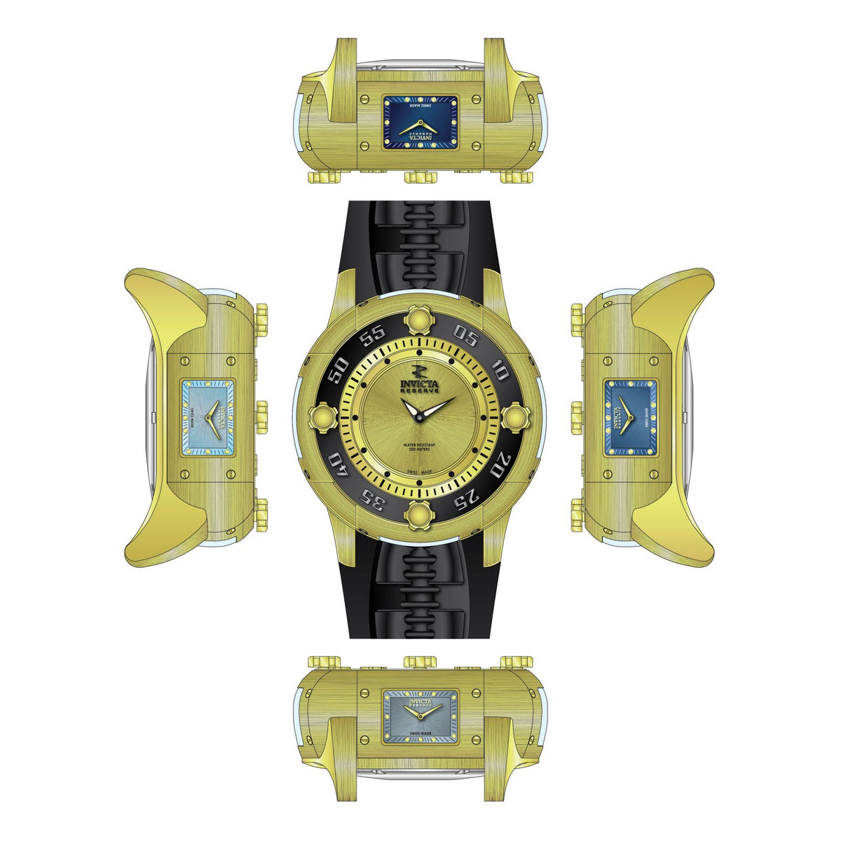 RELOJ DEPORTIVO PARA HOMBRE INVICTA RESERVE 19549 - NEGRO