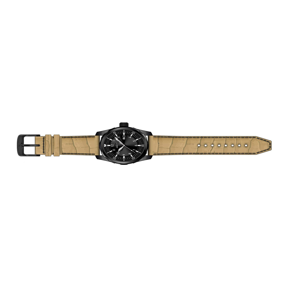 RELOJ CLÁSICO PARA HOMBRE INVICTA AVIATOR 19566 - MARRÓN CLARO