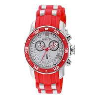 RELOJ  PARA MUJER INVICTA PRO DIVER 19647 - ACERO, ROJO