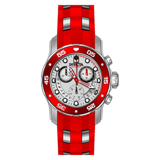 RELOJ  PARA MUJER INVICTA PRO DIVER 19647 - ACERO, ROJO