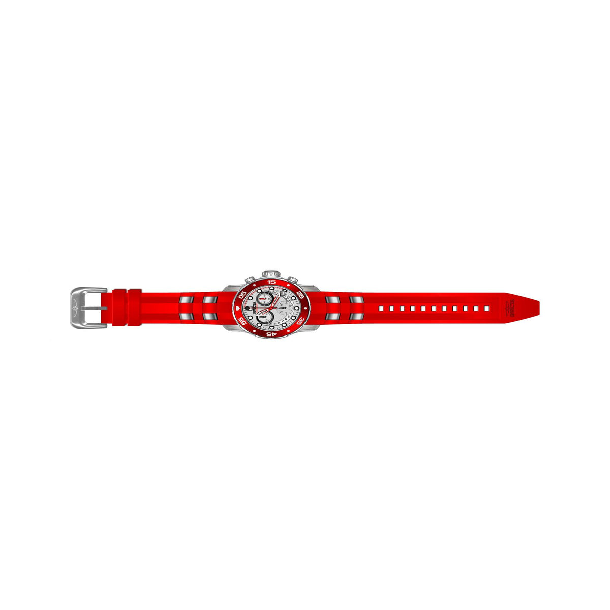 RELOJ  PARA MUJER INVICTA PRO DIVER 19647 - ACERO, ROJO