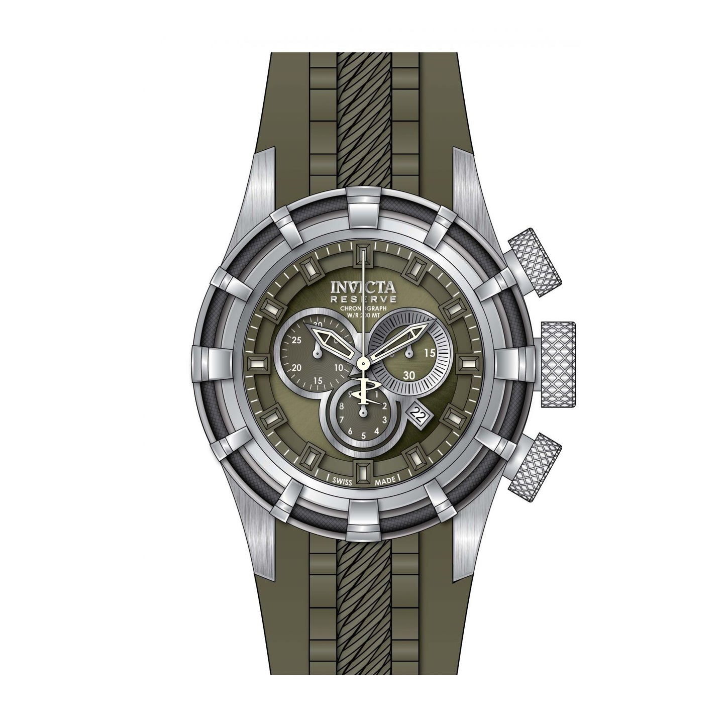 RELOJ DEPORTIVO PARA HOMBRE INVICTA BOLT 90002 - GRIS