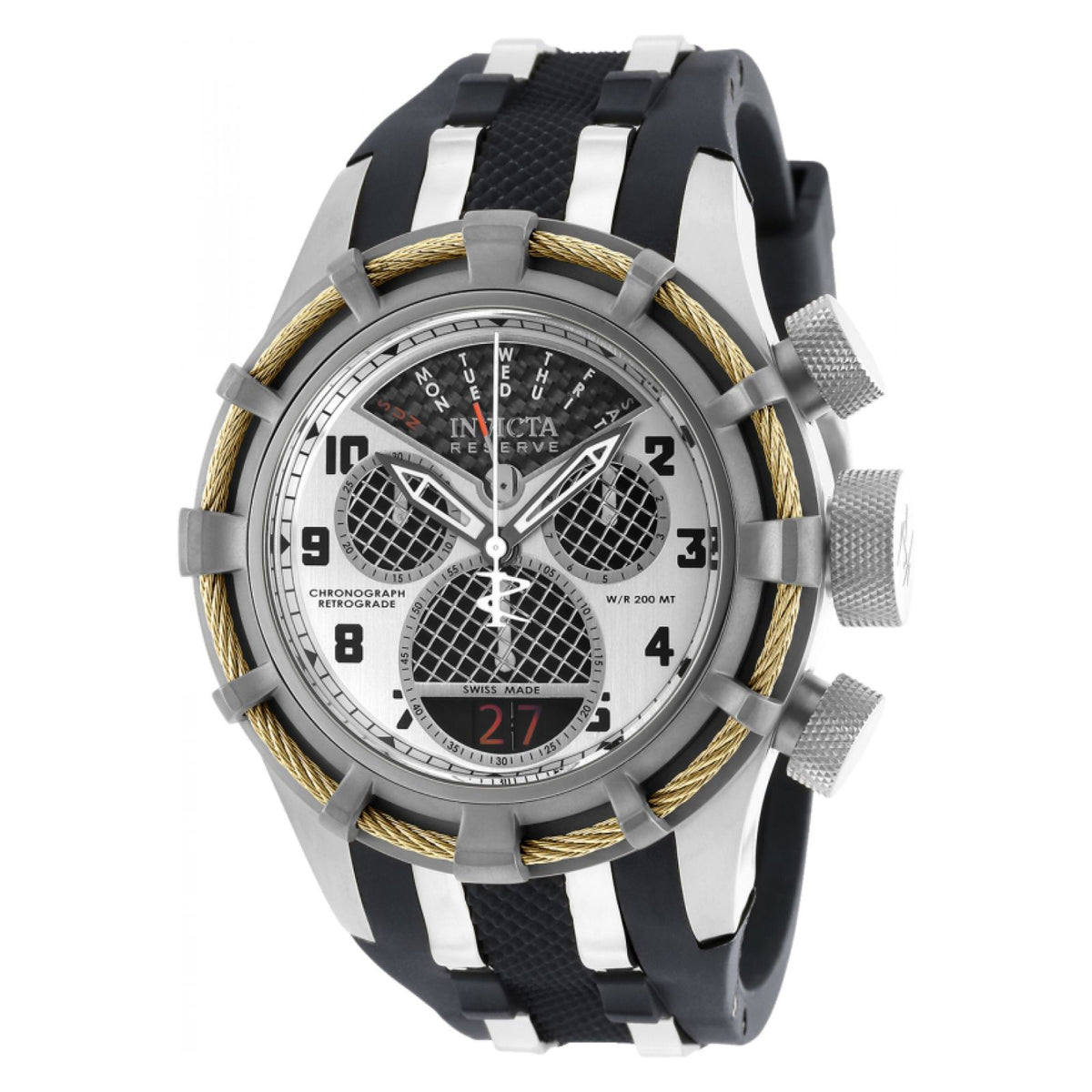 RELOJ  PARA HOMBRE INVICTA BOLT 90022 - ACERO NEGRO