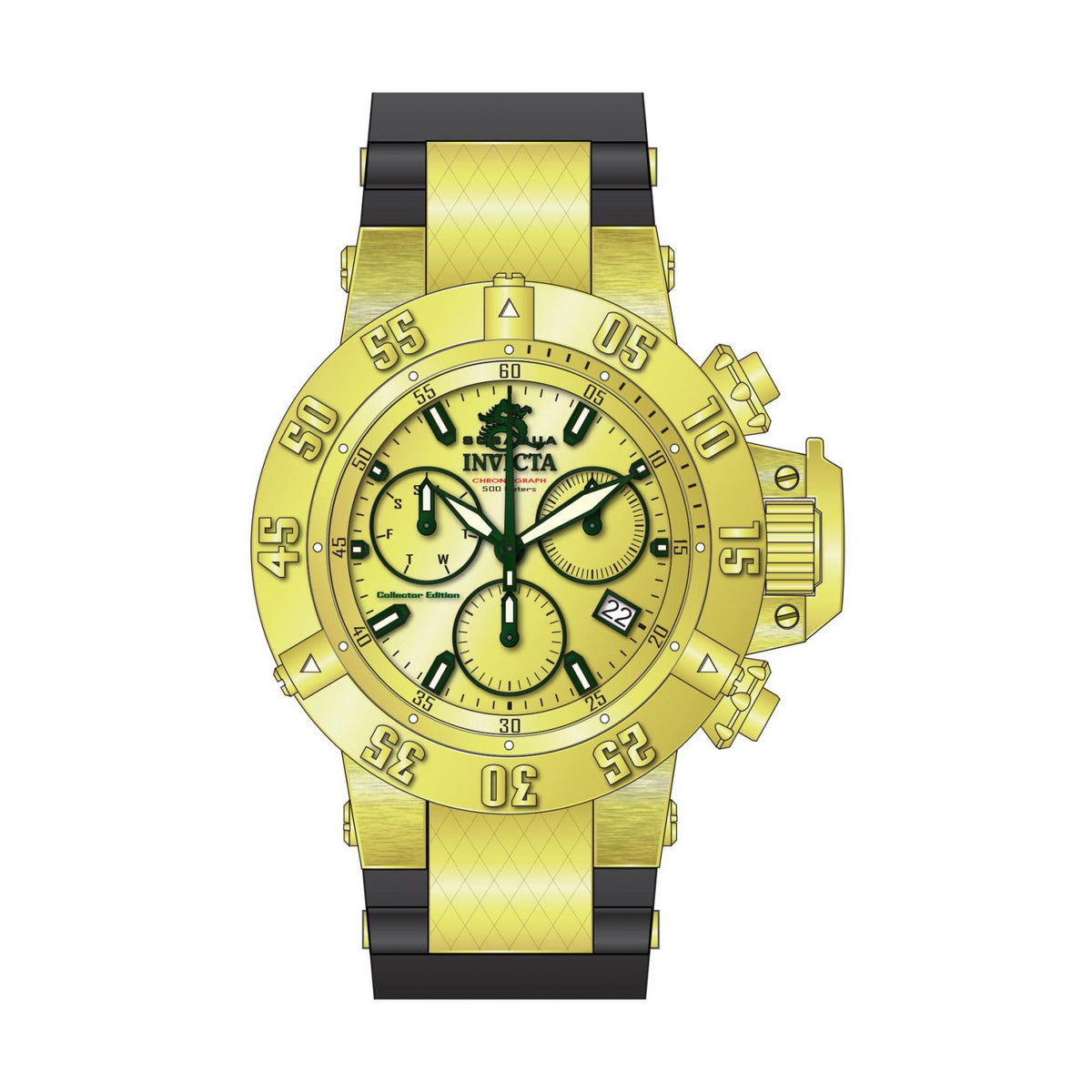RELOJ  PARA HOMBRE INVICTA SUBAQUA 90111 - ORO NEGRO