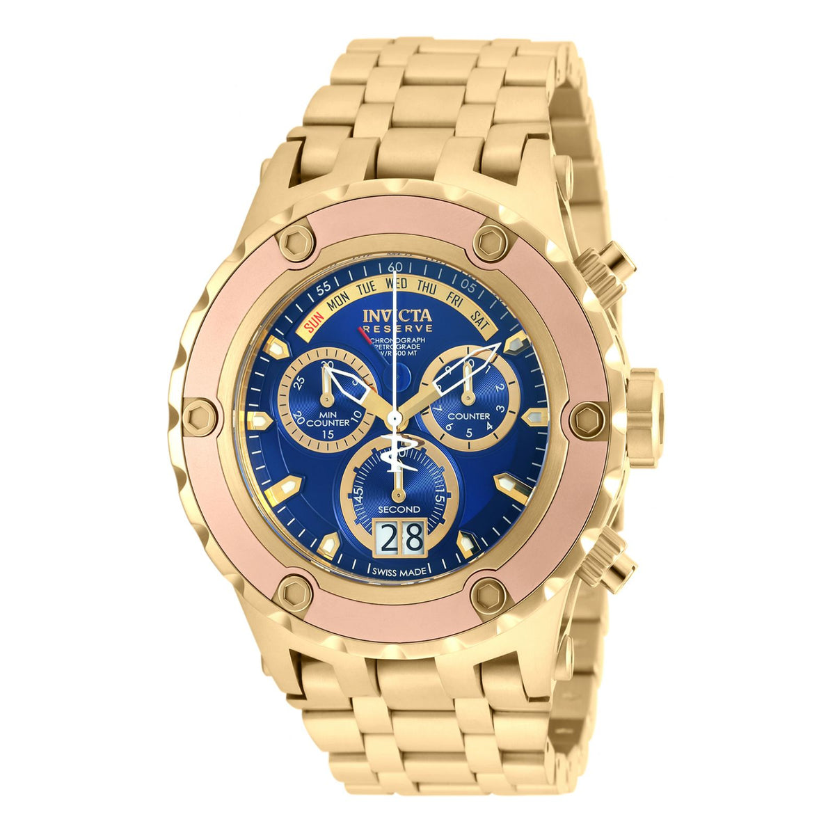 RELOJ  PARA HOMBRE INVICTA SUBAQUA 90120 - ORO
