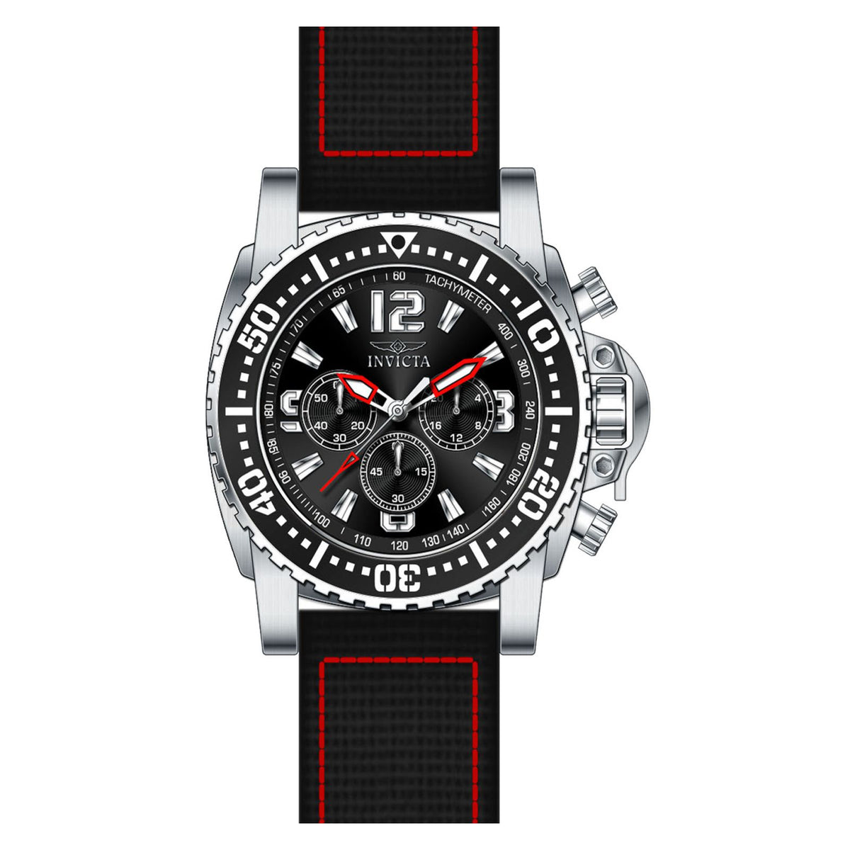 RELOJ  PARA HOMBRE INVICTA PRO DIVER 20076 - NEGRO, ROJO