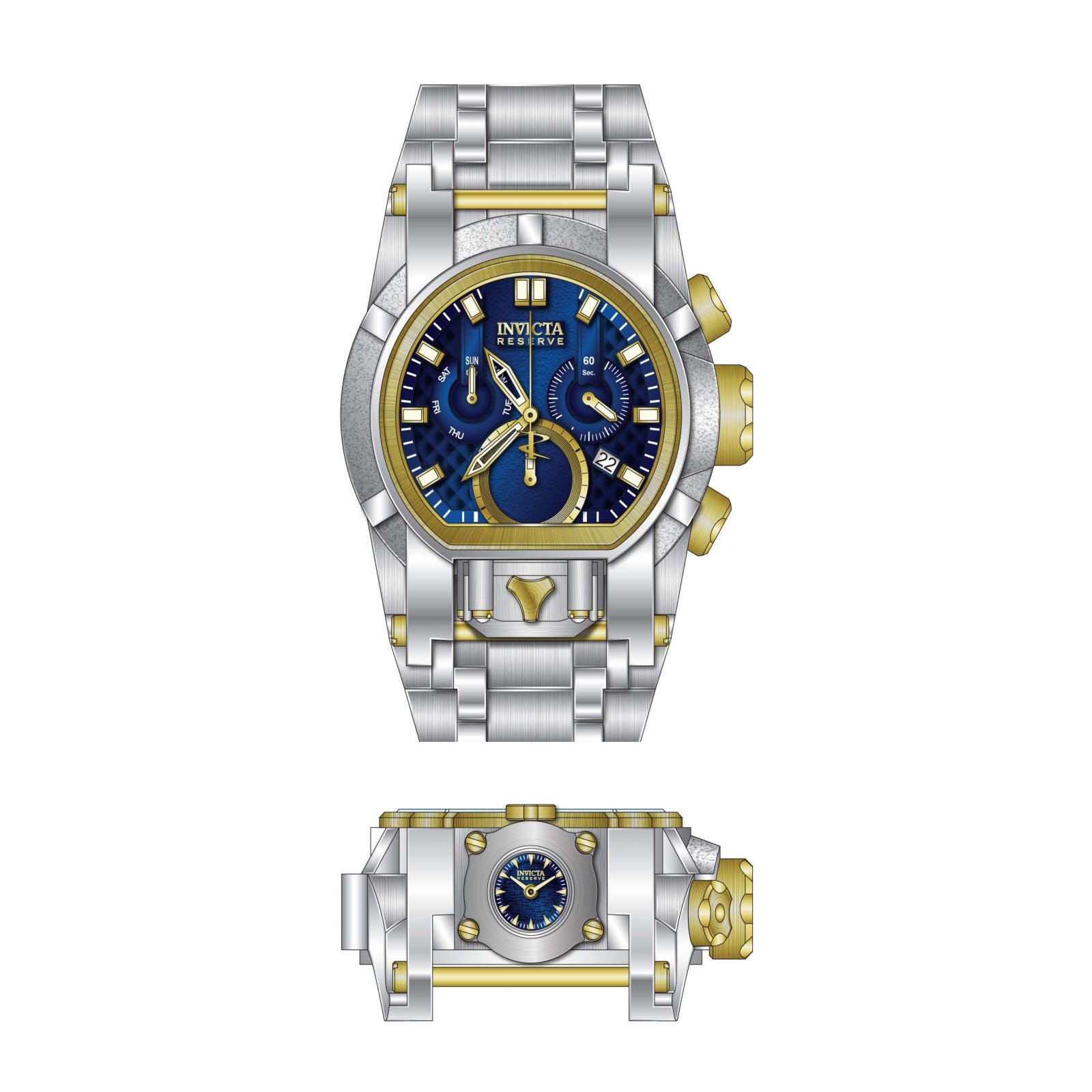 RELOJ  PARA HOMBRE INVICTA RESERVE 20111 - ACERO DORADO