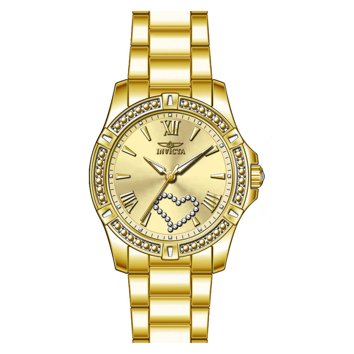 RELOJ  PARA MUJER INVICTA ANGEL 20322 - DORADO