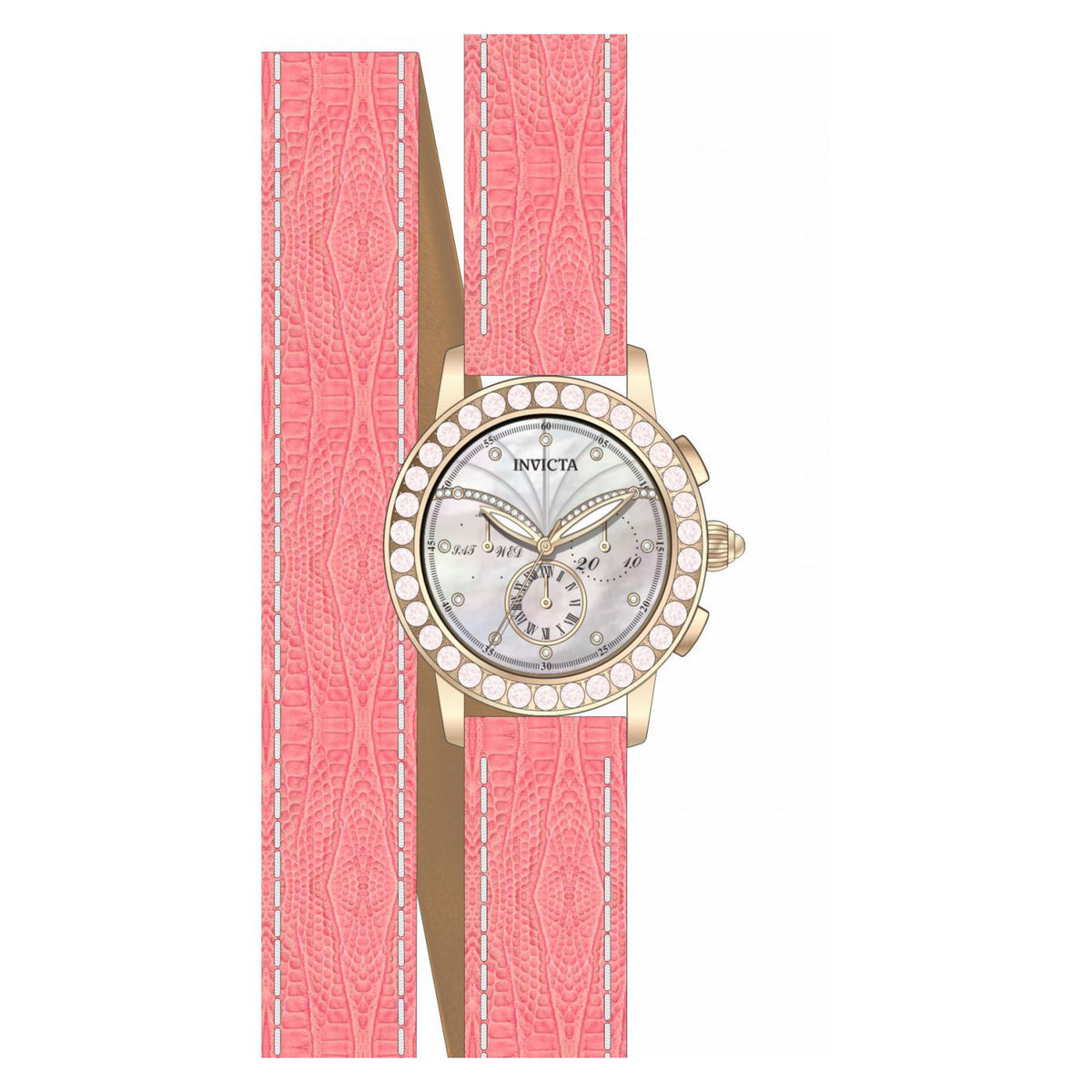 RELOJ CLÁSICO PARA MUJER INVICTA ANGEL 20432 - ROSADO