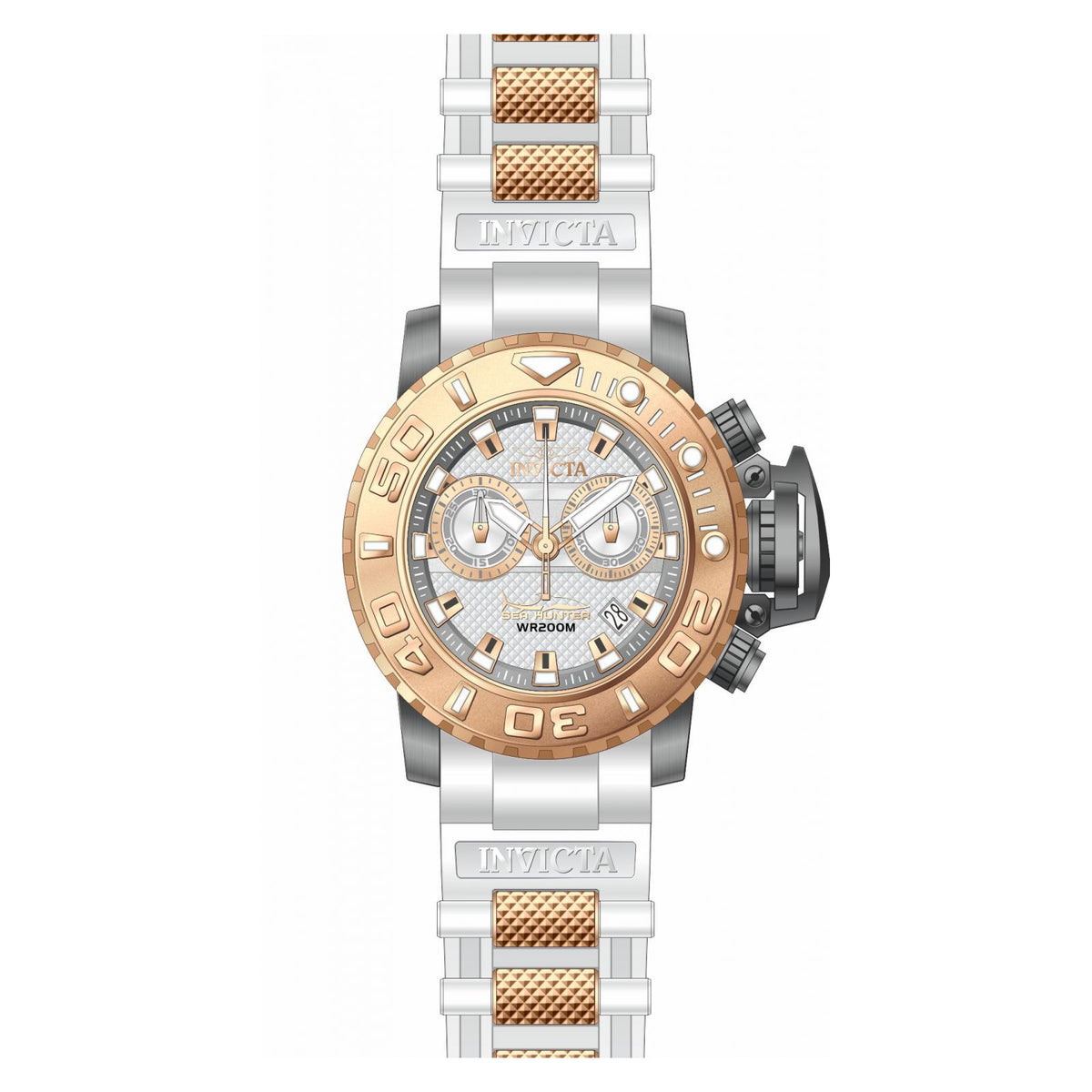 RELOJ DEPORTIVO PARA HOMBRE INVICTA SEA HUNTER 20474 - GRIS BLANCO