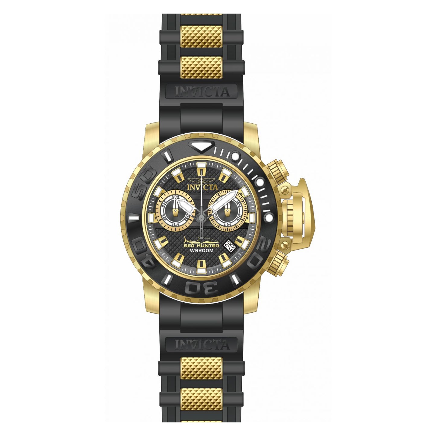 RELOJ DEPORTIVO PARA HOMBRE INVICTA SEA HUNTER 20475 - NEGRO