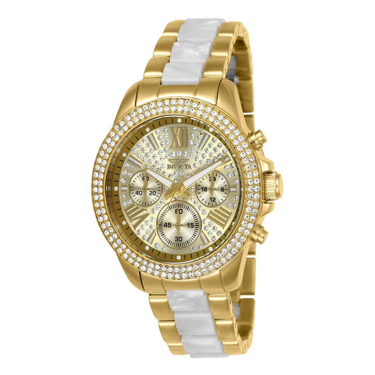 RELOJ  PARA MUJER INVICTA ANGEL 20511 - ORO PERLA