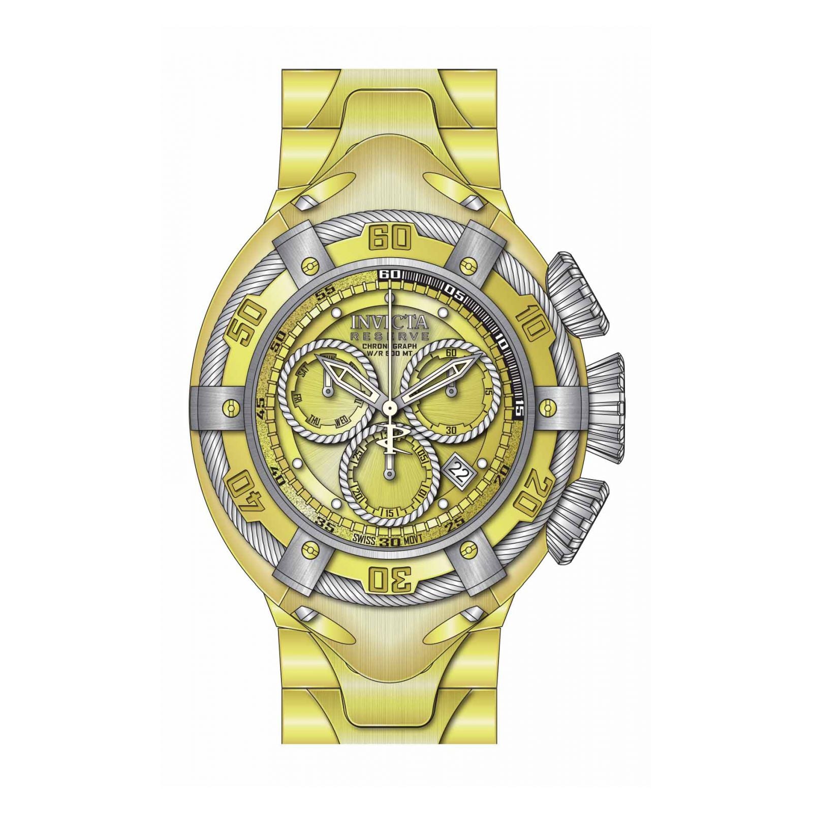RELOJ  PARA HOMBRE INVICTA BOLT 21345 - ORO