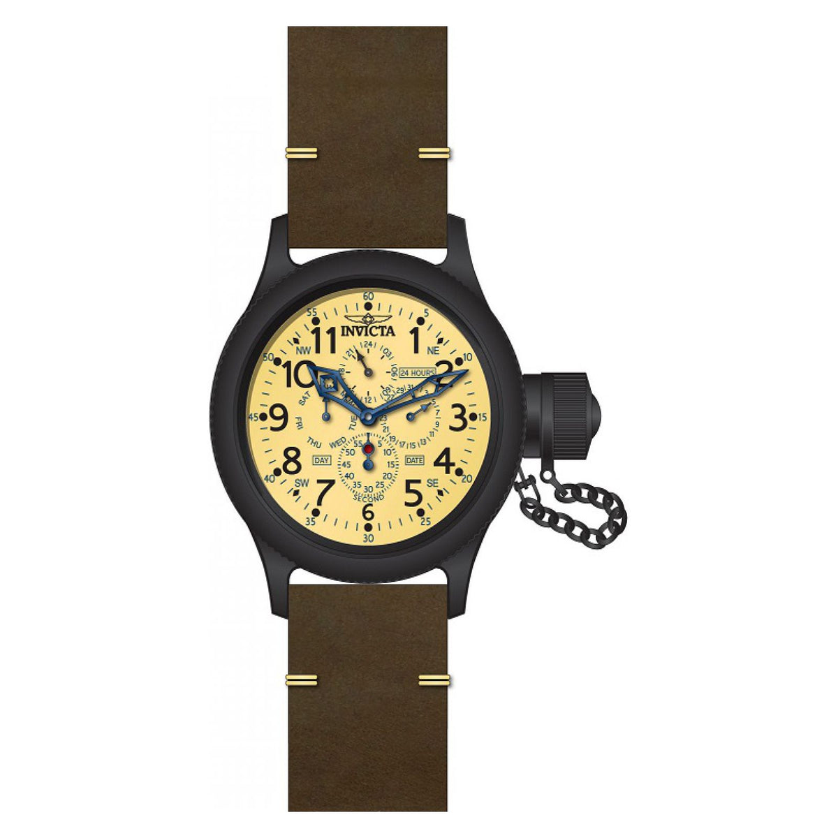 RELOJ CLÁSICO PARA HOMBRE INVICTA RUSSIAN DIVER 21370 - MARRÓN