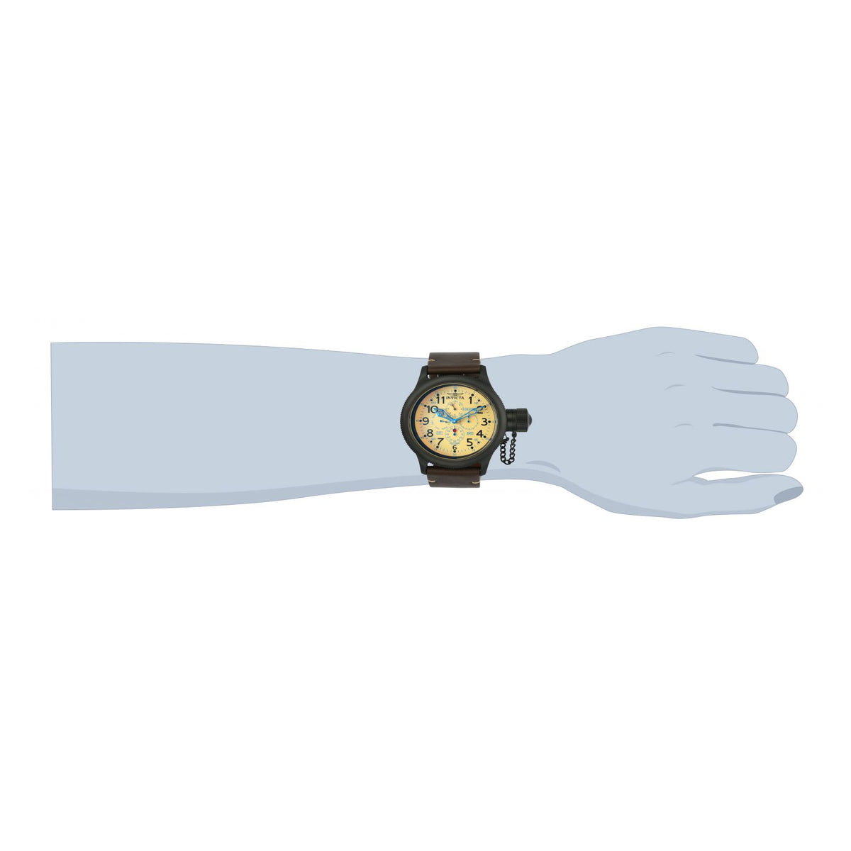 RELOJ CLÁSICO PARA HOMBRE INVICTA RUSSIAN DIVER 21370 - MARRÓN