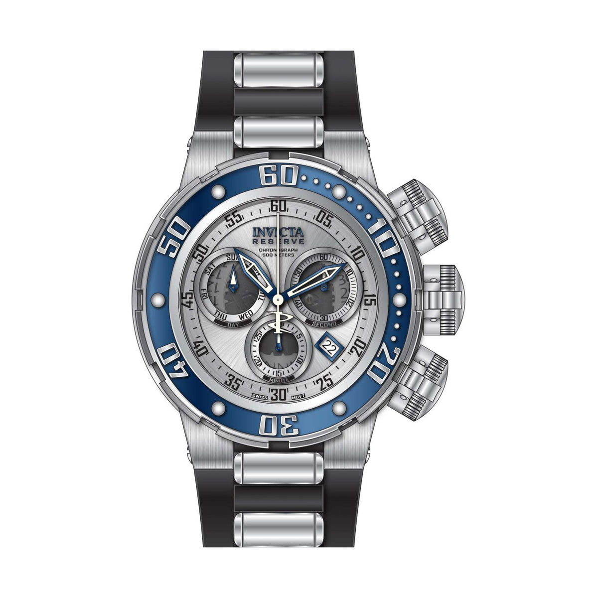 RELOJ  PARA HOMBRE INVICTA RESERVE 21644 - NEGRO, ACERO