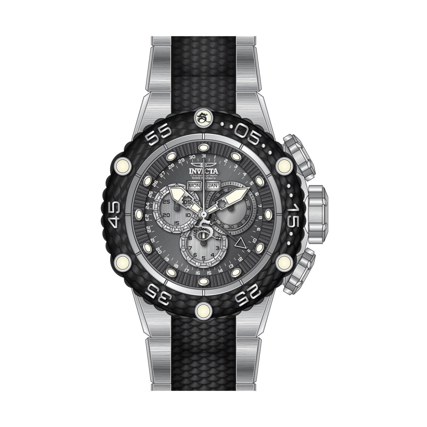 RELOJ  PARA HOMBRE INVICTA SUBAQUA 21673 - ACERO NEGRO