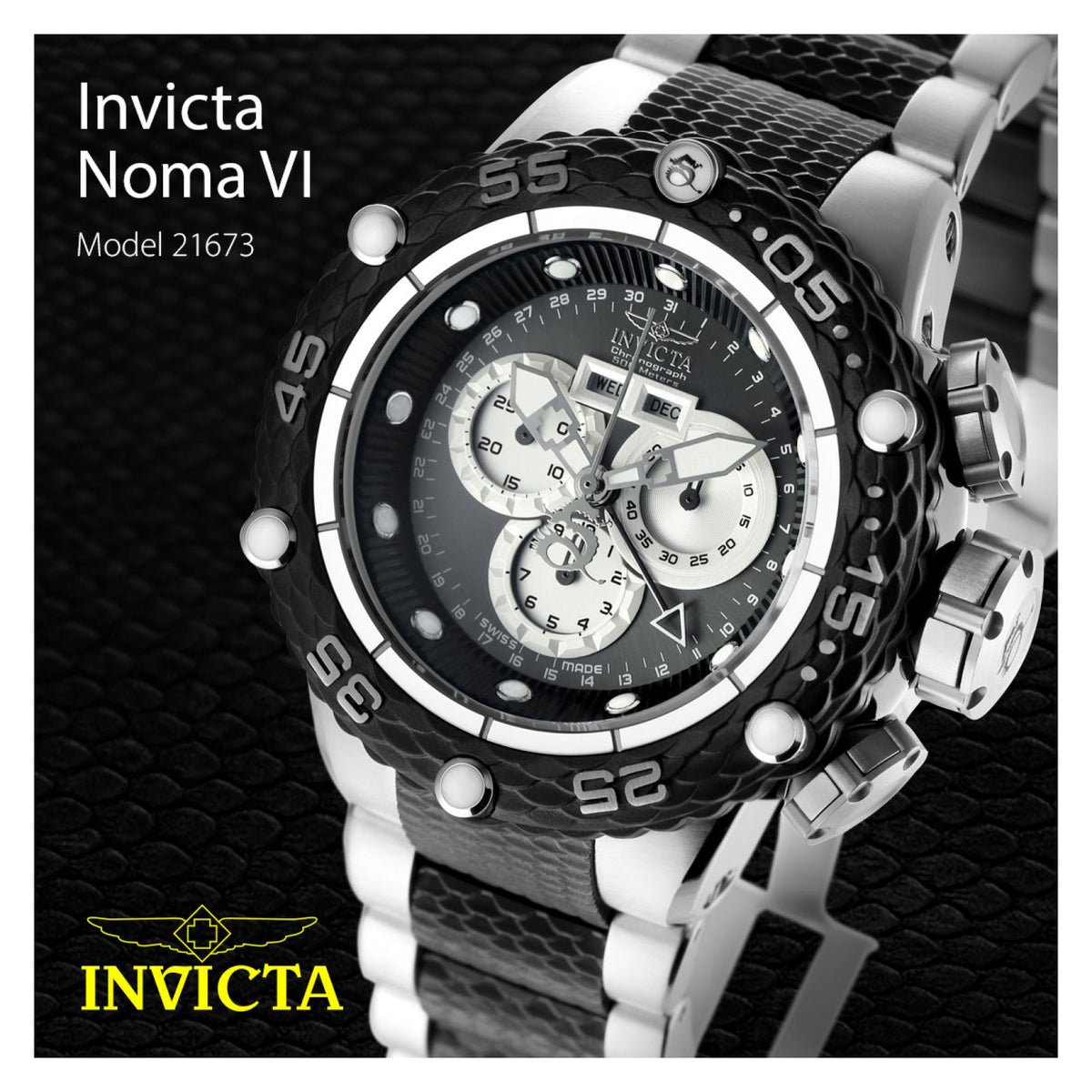 RELOJ  PARA HOMBRE INVICTA SUBAQUA 21673 - ACERO NEGRO