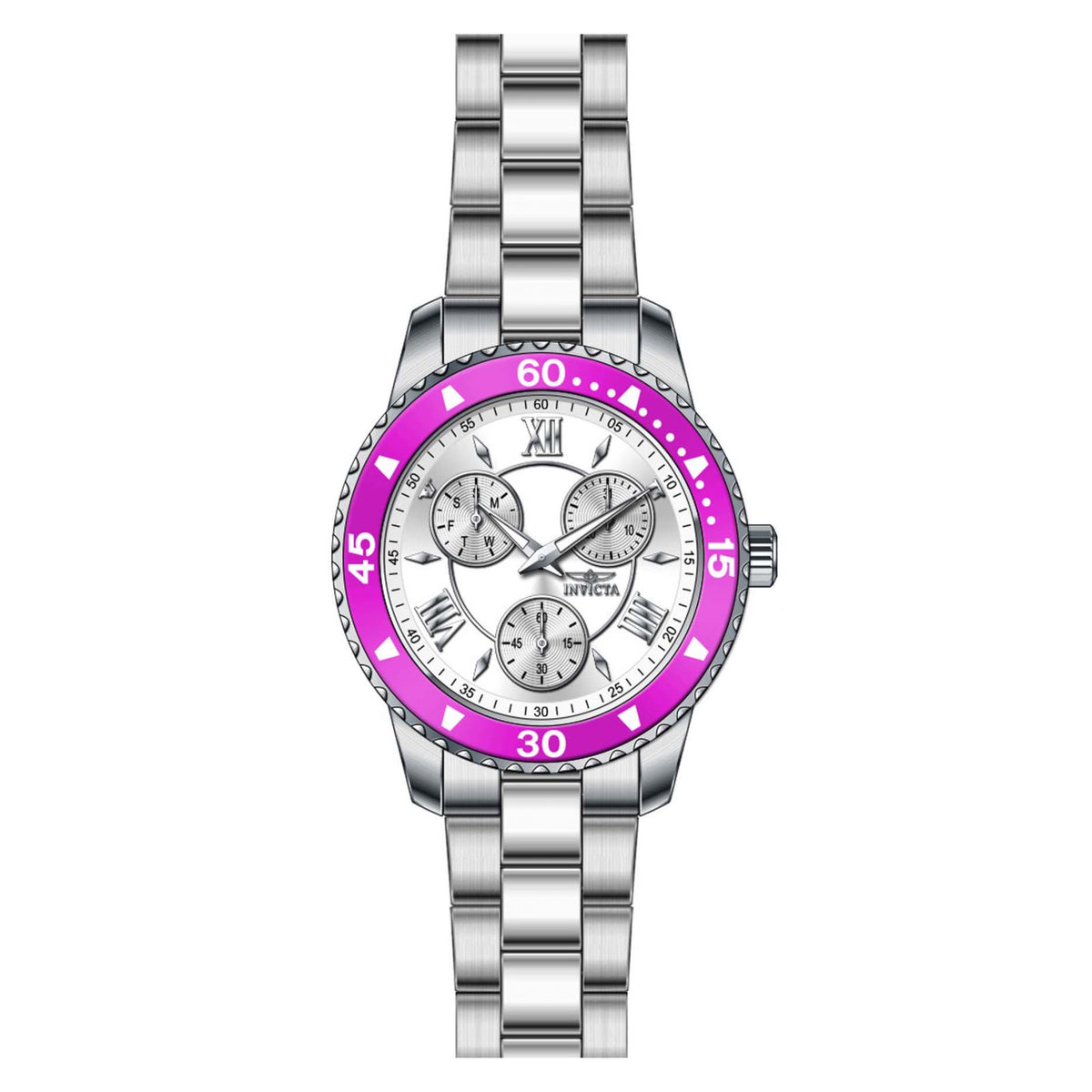 RELOJ  PARA MUJER INVICTA ANGEL 21767 - ACERO