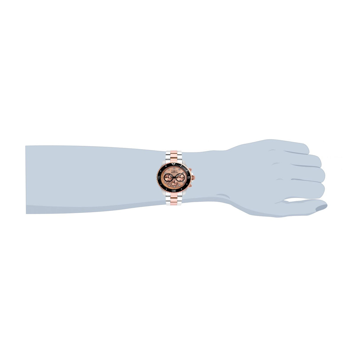 RELOJ  PARA HOMBRE INVICTA PRO DIVER 21791 - ORO ROSA, ACERO