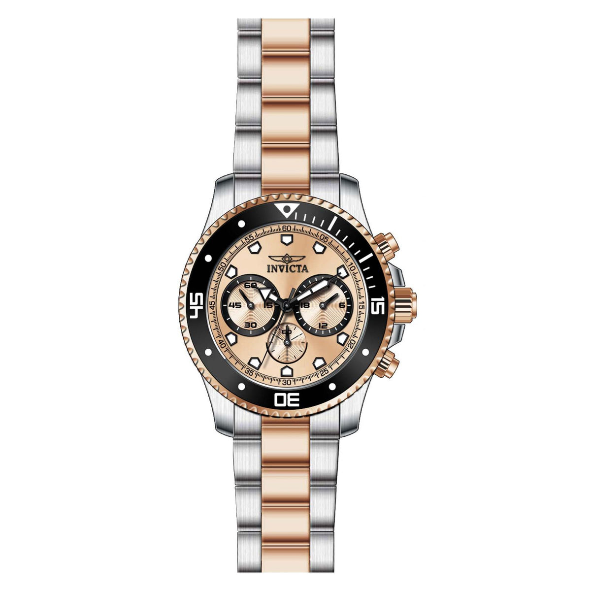 RELOJ  PARA HOMBRE INVICTA PRO DIVER 21791 - ORO ROSA, ACERO