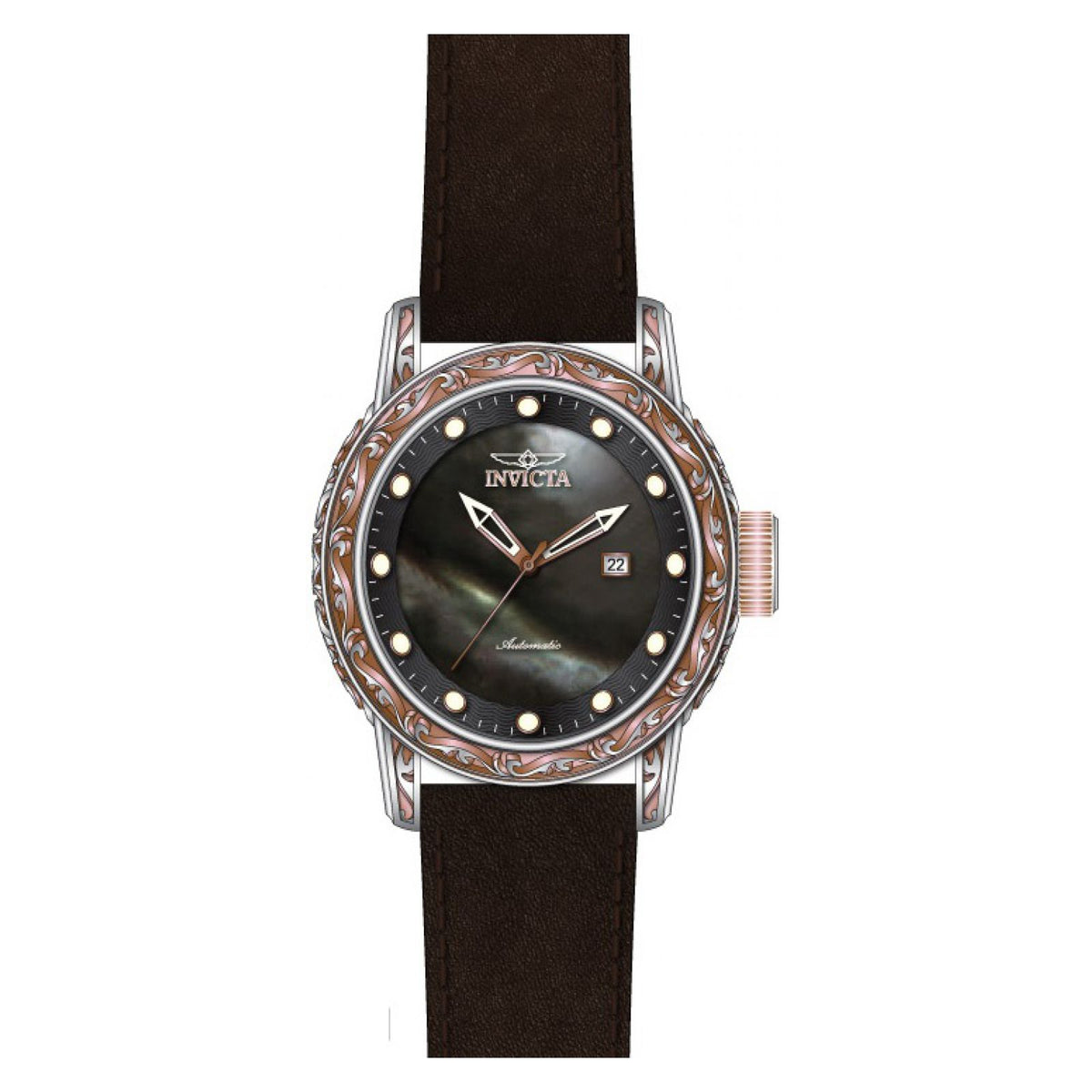 RELOJ CLÁSICO PARA HOMBRE INVICTA VINTAGE 21978 - MARRÓN