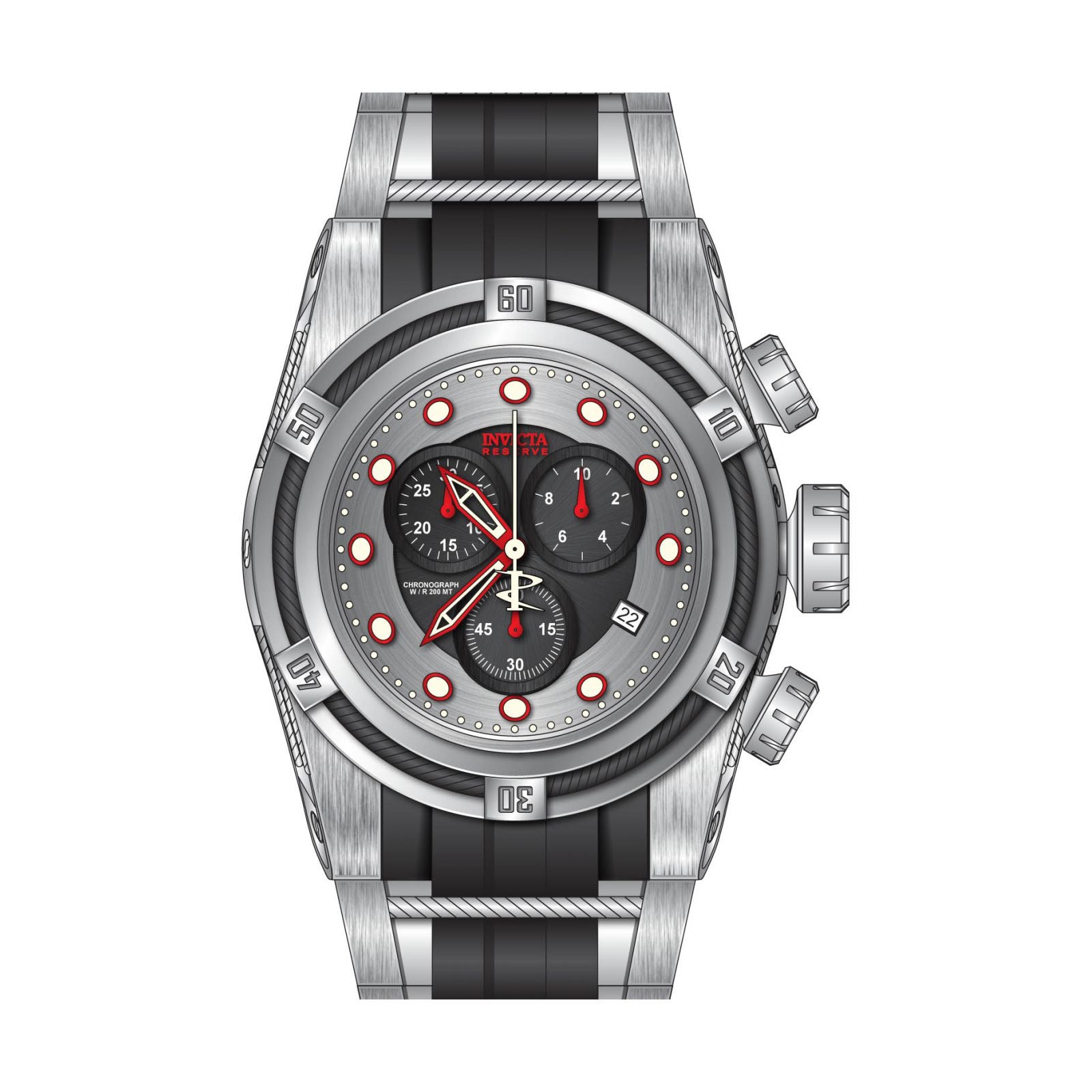 RELOJ  PARA HOMBRE INVICTA BOLT 22160 - ACERO NEGRO