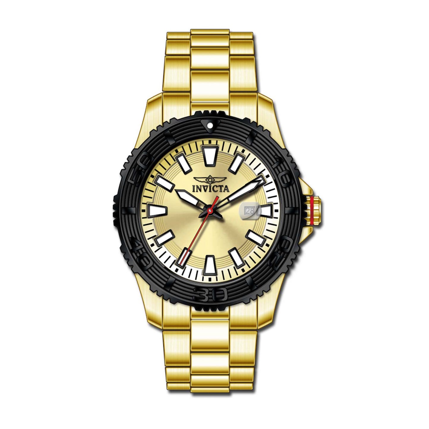 RELOJ  PARA HOMBRE INVICTA PRO DIVER 22408 - DORADO