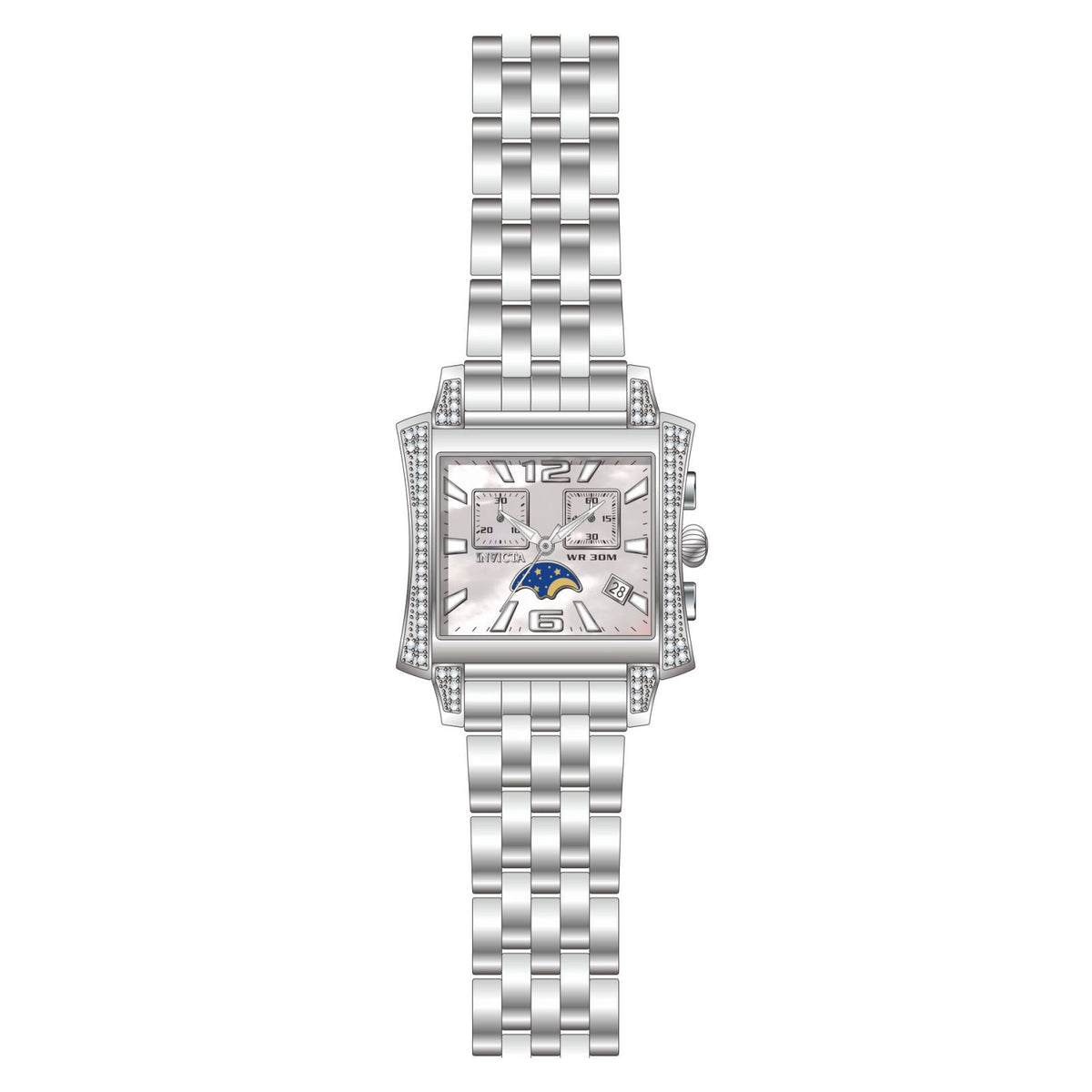 RELOJ  PARA MUJER INVICTA ELITE DIAMOND 22689 - ACERO