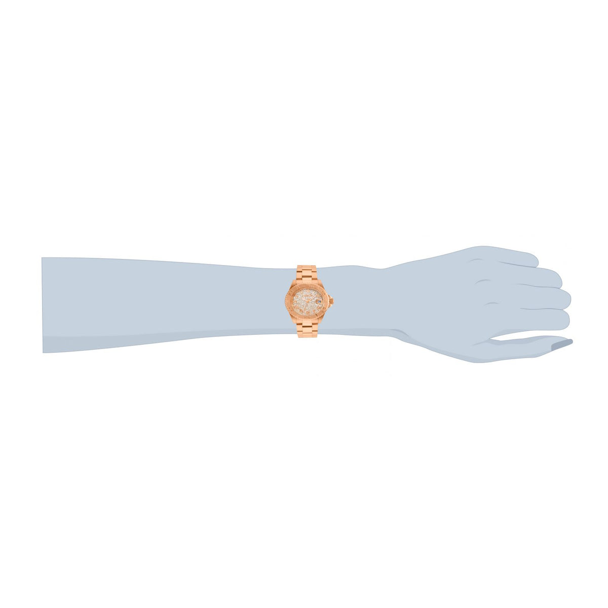 RELOJ  PARA MUJER INVICTA ANGEL 22708 - ORO ROSA