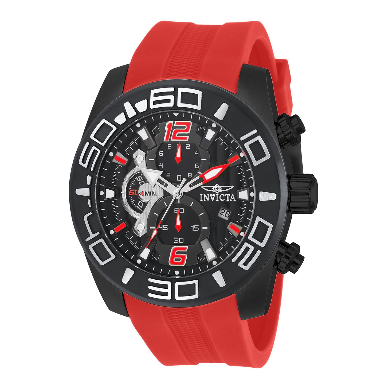 Compra RELOJ DEPORTIVO PARA HOMBRE INVICTA PRO DIVER 22810 ROJO