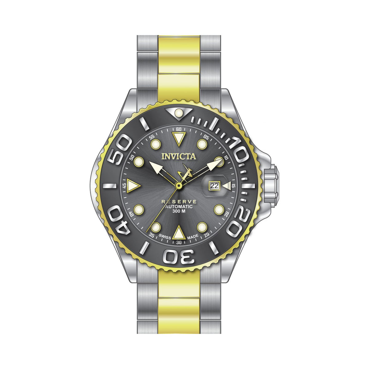 RELOJ  PARA HOMBRE INVICTA RESERVE 22855 - ACERO, ORO