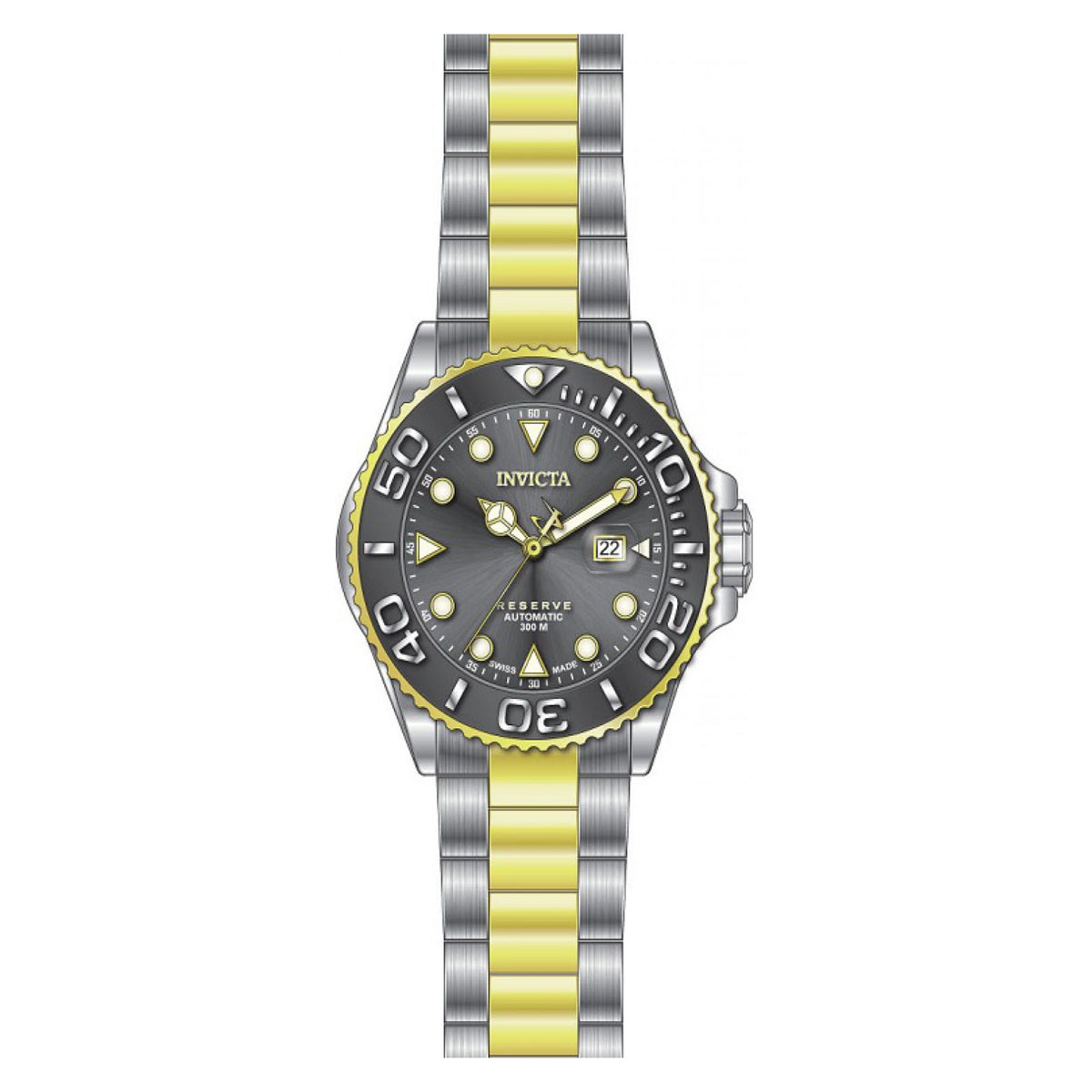 RELOJ  PARA HOMBRE INVICTA RESERVE 22855 - ACERO, ORO