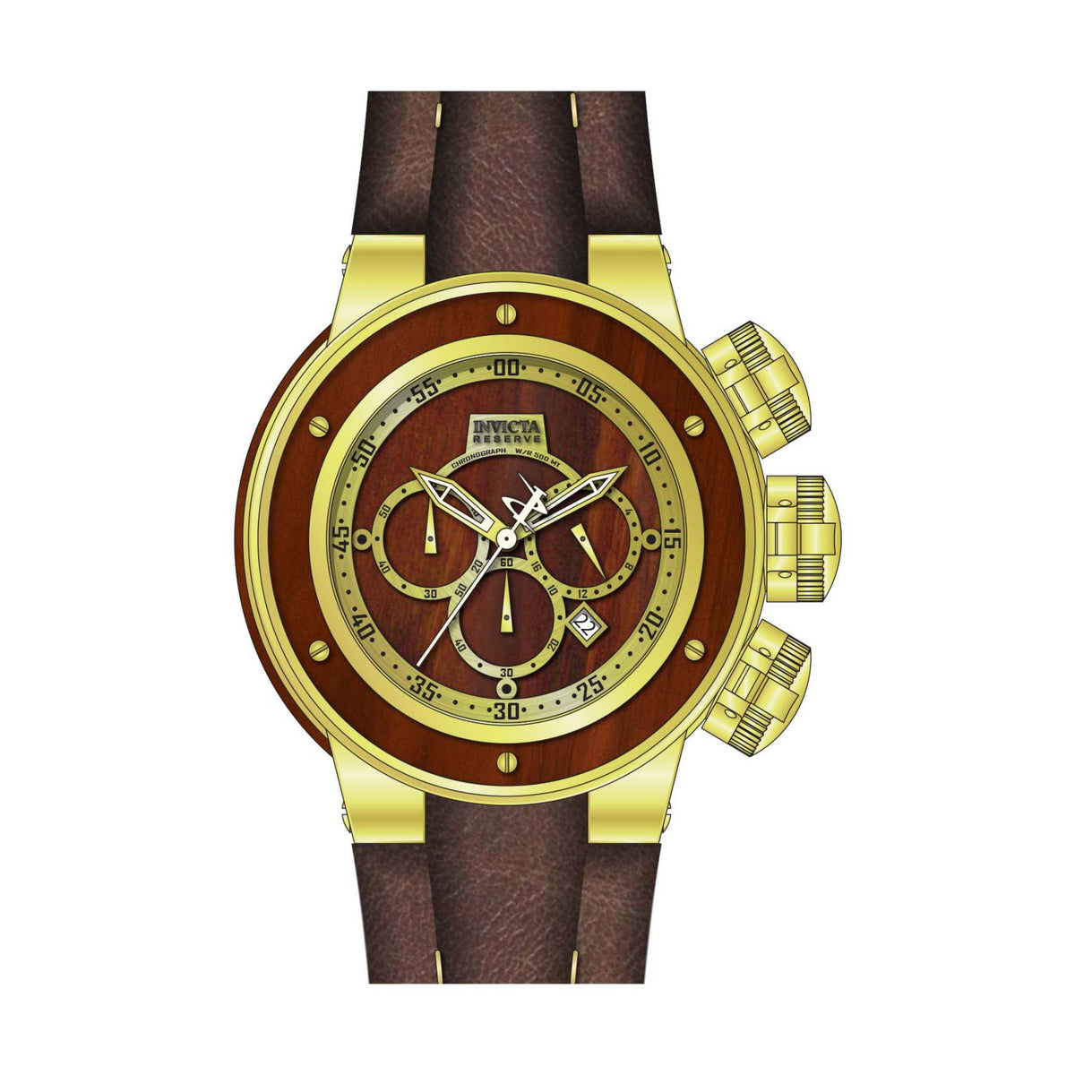RELOJ CLÁSICO PARA HOMBRE INVICTA RESERVE 22942 - MARRÓN