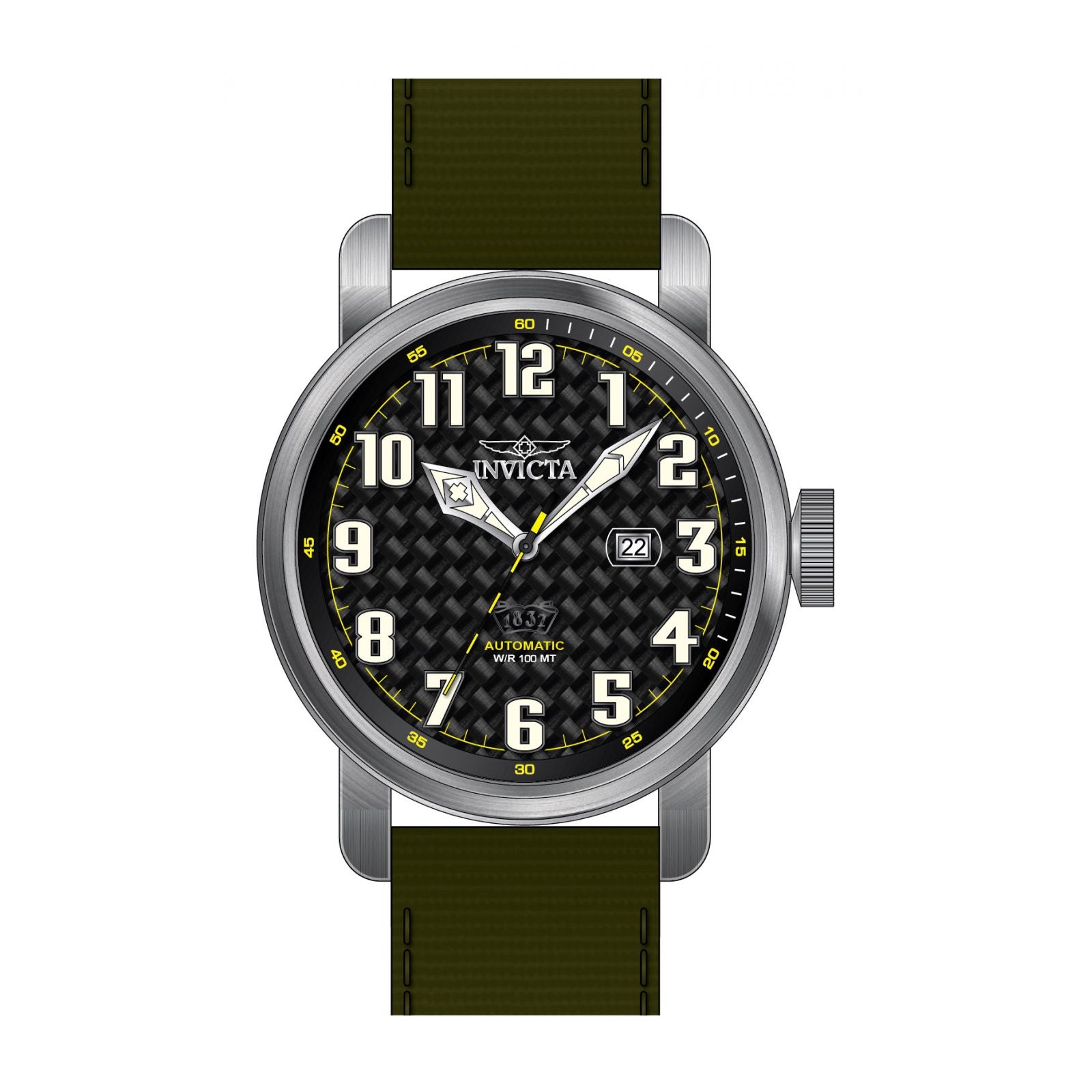 RELOJ  PARA HOMBRE INVICTA AVIATOR 23073 - VERDE