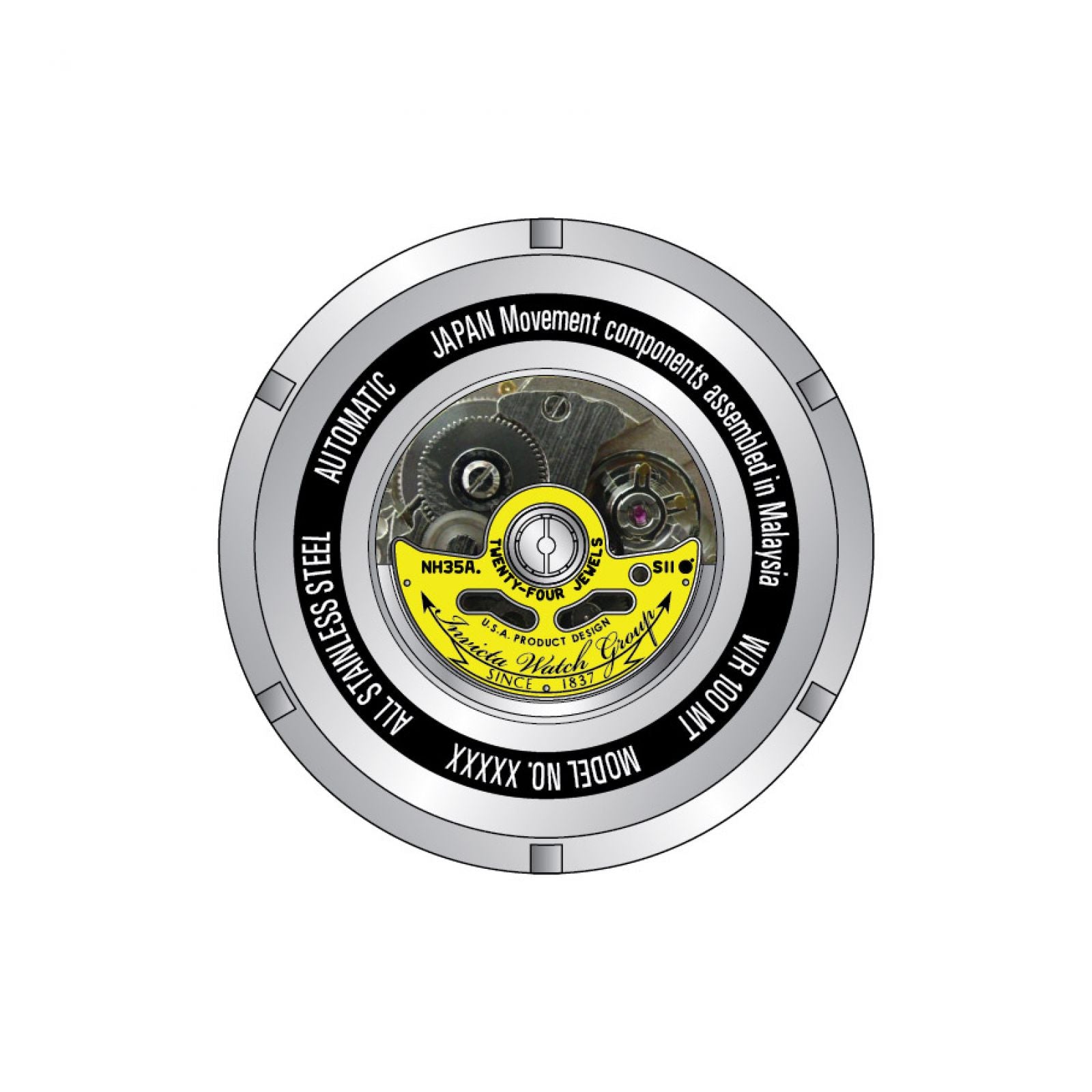 RELOJ  PARA HOMBRE INVICTA AVIATOR 23073 - VERDE