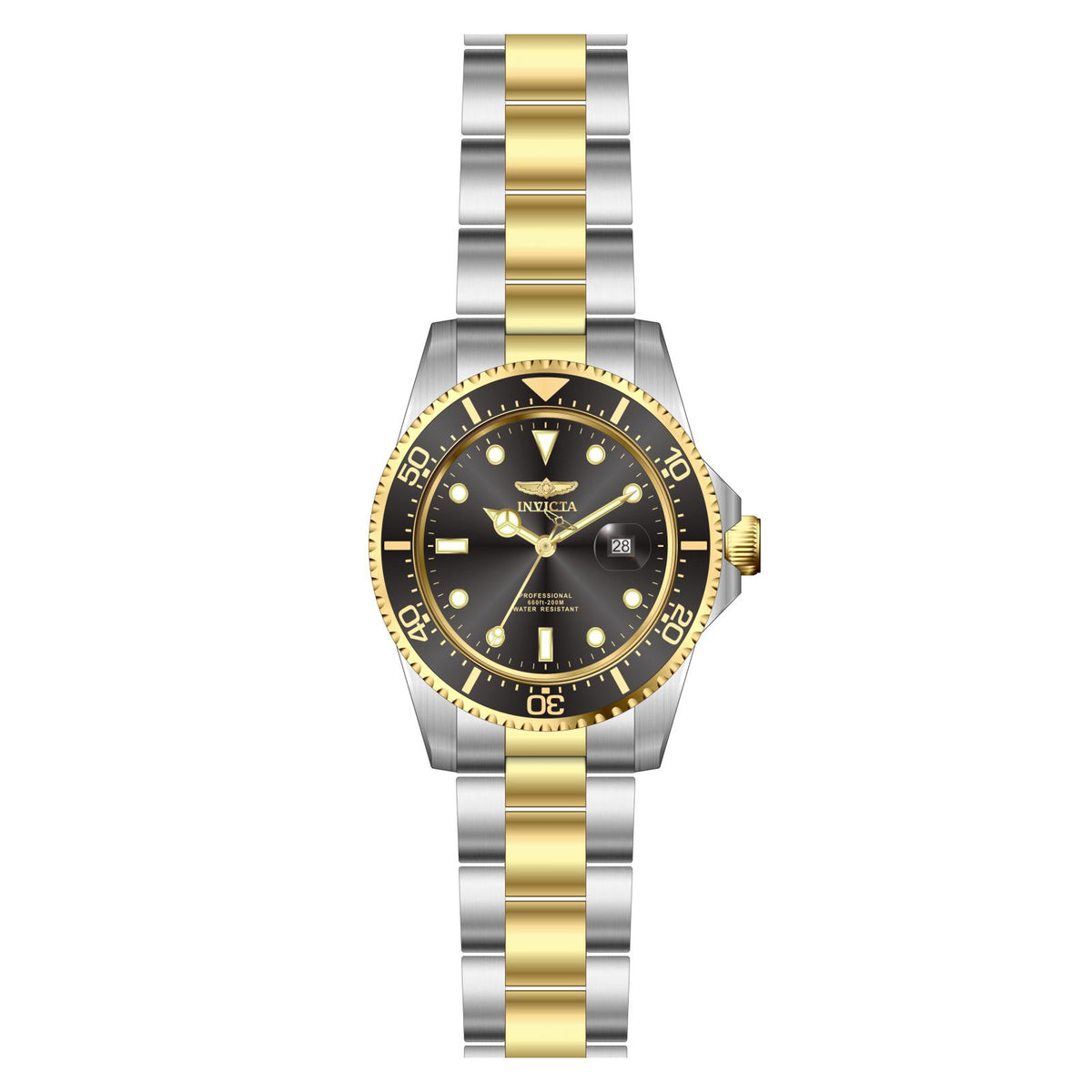 RELOJ  PARA HOMBRE INVICTA PRO DIVER 23229 - ACERO, ORO